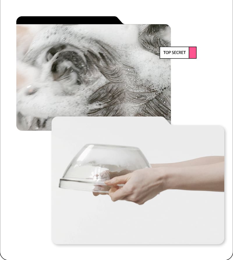 TOP SECRET / 컨디셔너를 이용한 거품 이미지